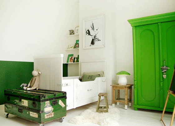 ideas-decoracion-habitaciones-niños-verde